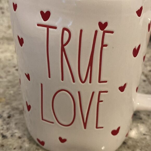 NWT Rae Dunn True Love Hearts Coffee Tea Mug Cup - Picture 6 of 9